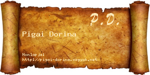 Pigai Dorina névjegykártya